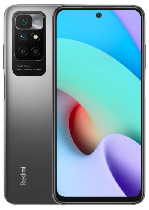 Смартфон Xiaomi Redmi 10 4/128GB Серый графит (Grey Graphite) | Фото 1 из 7