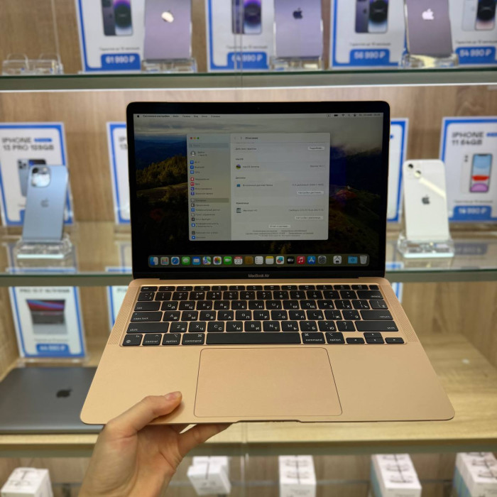 Б/у Macbook Air 13 m1 a2337 8/256gb Rose Gold