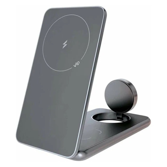 Беспроводное зарядное устройство VLP Tower Power 3 in 1, Серое