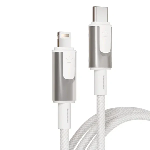 Дата-кабель VLP Force Line 30W USB-C + Lightning, 1.2m, белый