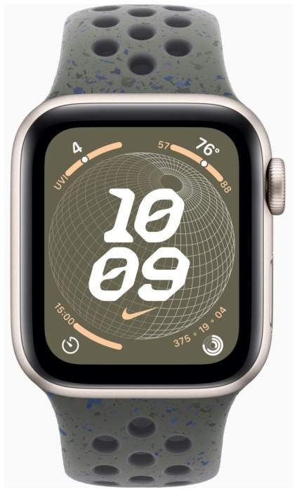 Умные часы Apple Watch SE 2023 40mm Starlight/Cargo Khaki Nike Sport Band | Фото 2 из 4
