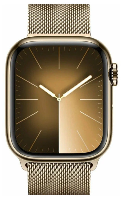 Умные часы Apple Watch Series 9 41mm Stainless Steel Case Milanese Loop Gold | Фото 2 из 4