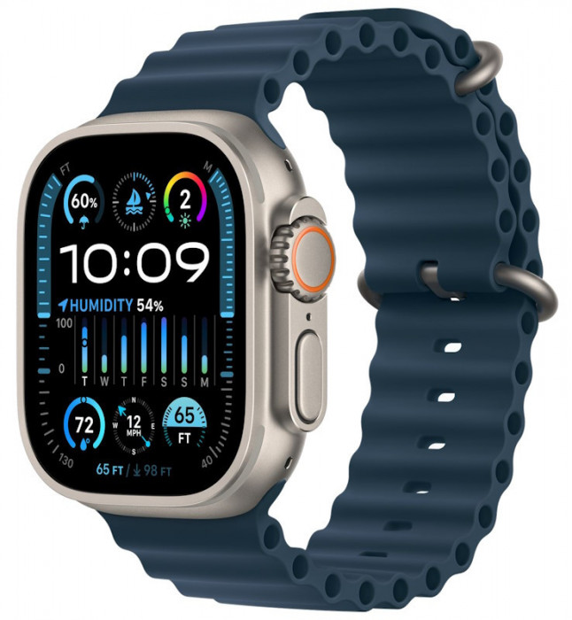 Умные часы Apple Watch Ultra 2 49mm GPS + Cellular Titanium Case with Blue Ocean Band | Фото 3 из 3