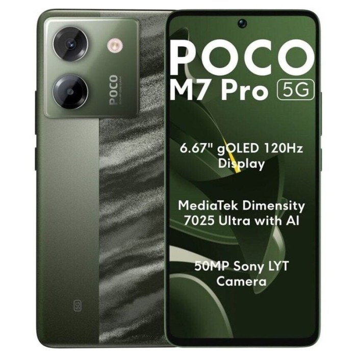 Смартфон Poco M7 Pro 12/256GB Зеленый (Green) | Фото 1 из 3